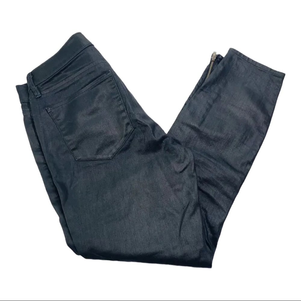 Anthropologie Lou & Grey Jeans Modern Skinny Ankle Zipper Black Womens Size 27 - Picture 6 of 13